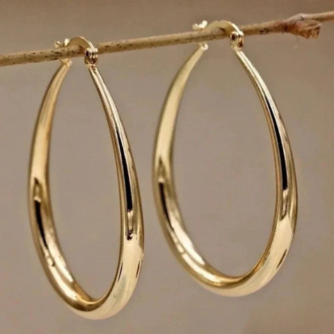 Elevated Gold Hoop Earrings
