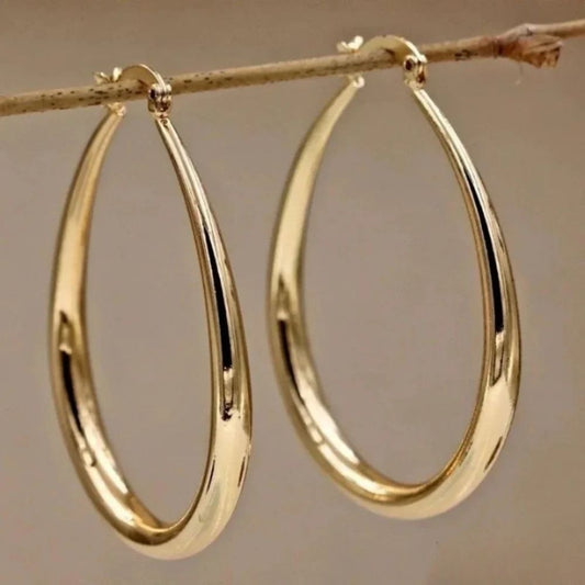 Elevated Gold Hoop Earrings
