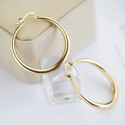 Bold Gold Hoop Earrings