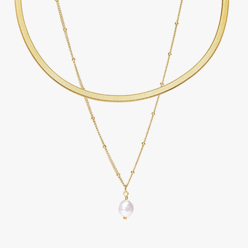 Lustre Line Pearl Choker Set