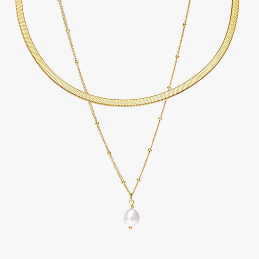 Lustre Line Pearl Choker Set