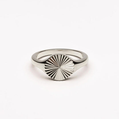 Sun Circle Ring in Gold or Silver