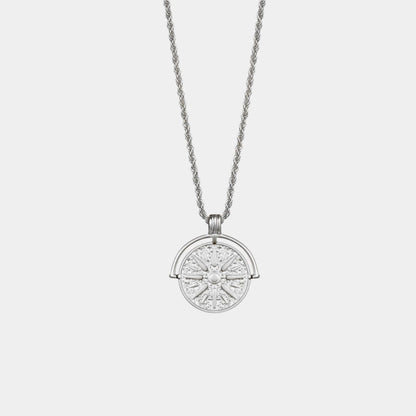 Sun Pendant Necklace in Silver or Gold