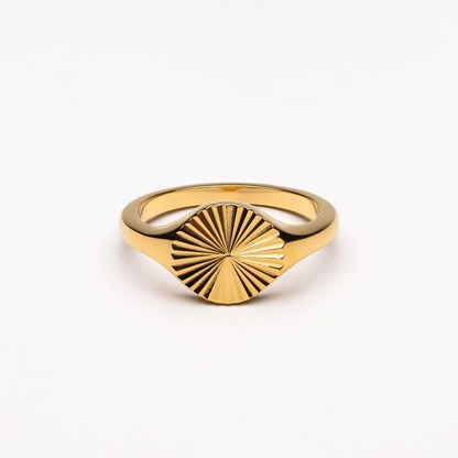 Sun Circle Ring in Gold or Silver
