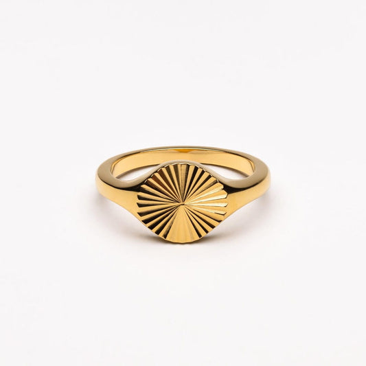 Sun Circle Ring in Gold or Silver