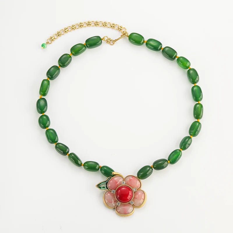 Verdant Bloom Vintage Necklace